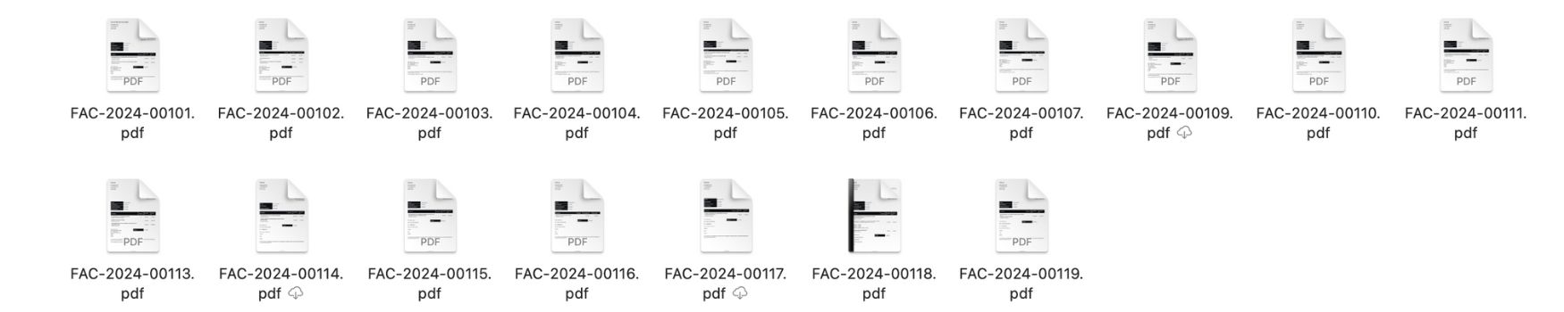Tri de factures